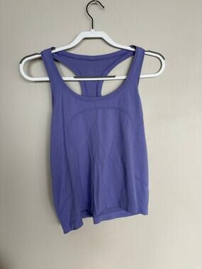 Lululemon Cool Racerback Tank Top Purple Seamless Women’s M 8 Activewear